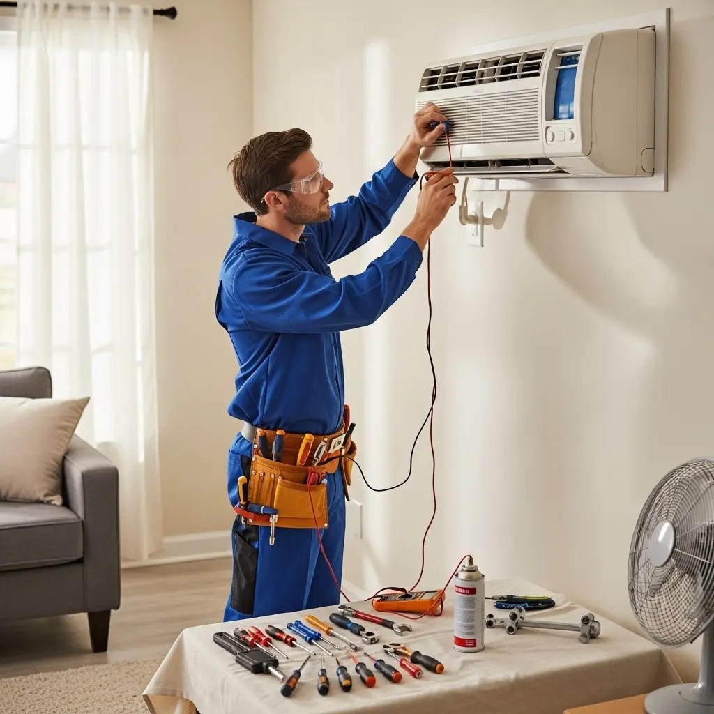 Soma Fujitsu Fujitsu klima gaz dolumu ve bakım – Enerji verimliliği artırıldı. - Teknik servis örneği